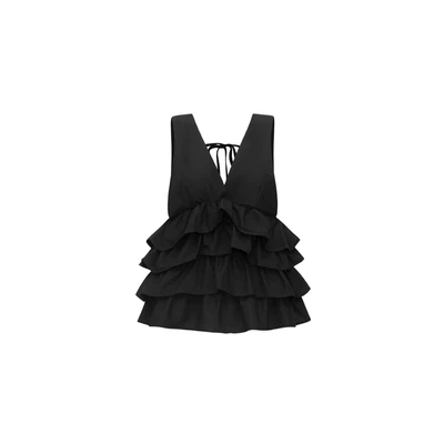 Áo nhún tầng bèo - Roselle Tiered Top MELANCHOLY