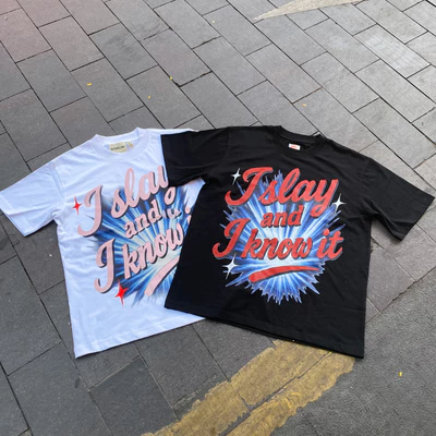 Áo thun SLAY TEE - HIGHCLUB cổ tròn form oversize 2 màu TRẮNG/ ĐEN - Unisex