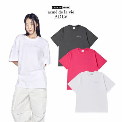 Áo Thun ADLV Hand Sketch Bear Dáng Oversized Màu Than Chì/Hồng/Trắng - Hàng chính hãng