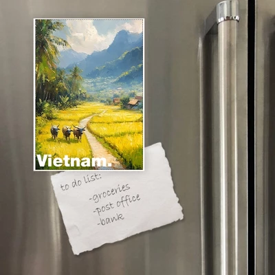 Nam Châm Hít Tủ Lạnh in hình du lịch Vietnam 21