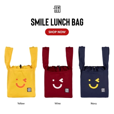 Smile Lunch Bag - Túi xách đựng hộp cơm vải canvas Jamlos
