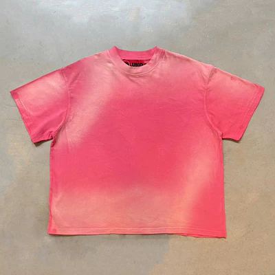 Áo thun Boxy Basic Pink Washed