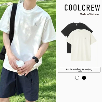 Áo Thun Form Rộng 𝐂𝐎𝐎𝐋𝐂𝐑𝐄𝐖 Hoạ Tiết Dấu Phẩy Phong Cách Unisex ATN003