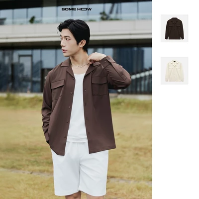 Áo Sơ Mi Cuban Long Sleeves, Chất Vải 95 Polyester 5 Spandex Thoải Mái, SM0125, SOME HOW STORE