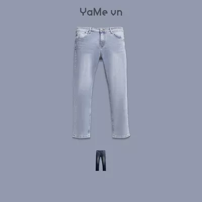 Quần jean mài nhẹ, vải mềm, ống ôm dần, phom ôm vừa F2 - The Original 004 23537 |YaMe|