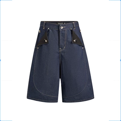 Quần short chất liệu Raw Denim - Ivankov Mule Pocket Raw Blue Denim Short