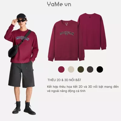 Áo thun in chữ, phom rộng F4 - The No Style 020 23342 |YaMe|