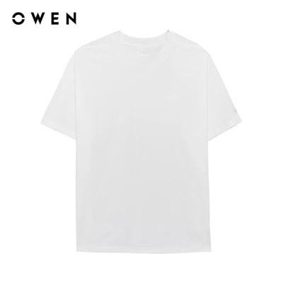 Owen - Áo T-shirt Relax Fit TSN255122 màu Trắng chất liệu CVC Spandex