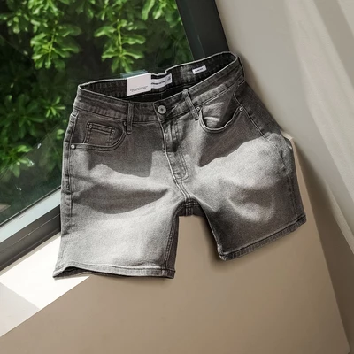 [N] Quần Short Rayon Slimfit Gray V1, Chất Vải Cotton Rayon Thoải Mái, QS0135, SOME HOW STORE