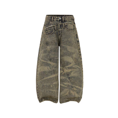 Quần baggy jeans hai lưng AMBER DOUBLE DARE DENIM PANTS Melancholy