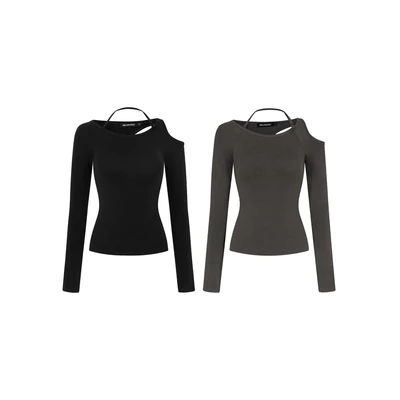 Áo tay dài khoét lưng MELANIE LONGSLEEVE TOP Melancholy