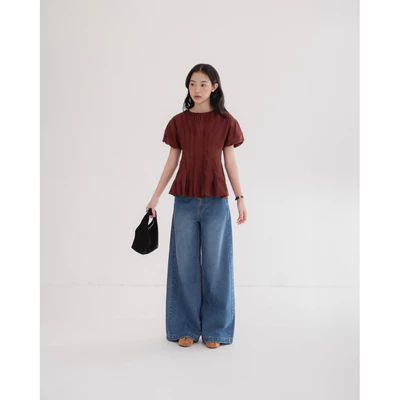 DOB - Quần jean bò ống loe nhẹ basic Old Jean