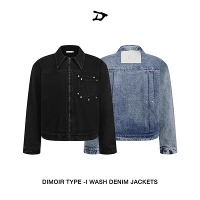 Áo khoác DIMOIR TYPE -I màu Black Wash / Indigo Wash
