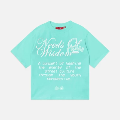 Áo thun NEEDS OF WISDOM Script Tee - Tiffany - Local Brand Chính Hãng