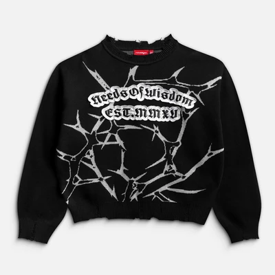 Áo NEEDS OF WISDOM Thorn Knit Sweater - Local Brand Chính Hãng