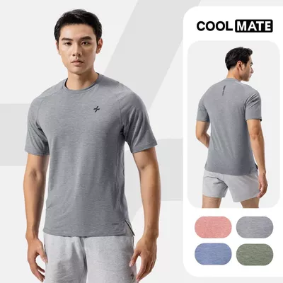 [MUA 3 GIẢM 12%]Áo thun nam thể thao tập Gym, Pickleball Training Comfort ExDry thoáng khí, thấm hút tốt Coolmate