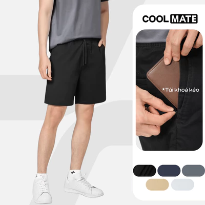 [MUA 3 GIẢM 12%]Quần short Chino nam 7inch co giãn, thấm hút tốt, quần đùi dạo phố, du lịch Coolmate
