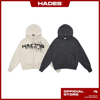 ÁO HOODIE ZIP UNISEX SERAPHIC PEARLS ZIP HOODIE VẢI CHÂN CUA - HADES BRAND CHÍNH HÃNG