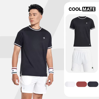[TẶNG COMBO 2 ĐÔI TẤT]Set đồ bộ thể thao nam Pickleball Áo và Quần Dink Shot Thoáng khí Thấm hút tốt Coolmate