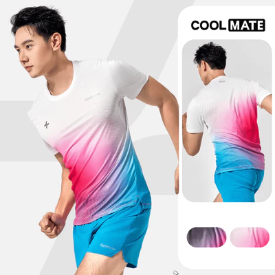Áo thun thể thao chạy bộ AirRush Gradient thấm hút tốt thoáng khí Coolmate