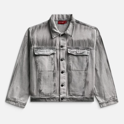 Áo NEEDS OF WISDOM Dust Denim Jacket - Washed Grey - Local Brand Chính Hãng