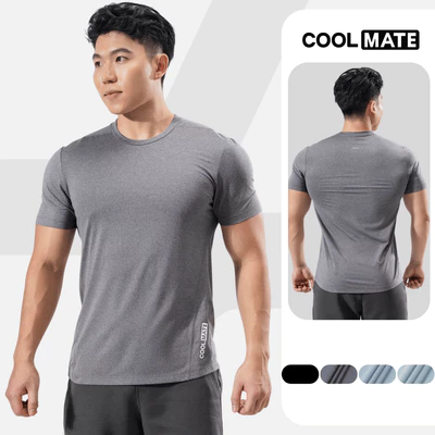 [MUA 3 GIẢM 12%]Áo Thun thể thao đa năng Training I dệt Knit mesh siêu thoáng khí co giãn tốt, thấm hút tốt Coolmate