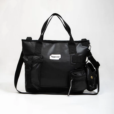 TÚI ĐEO CHÉO HIGHCLUB SYSTEMIC BAG da simili ĐEN/đỏ