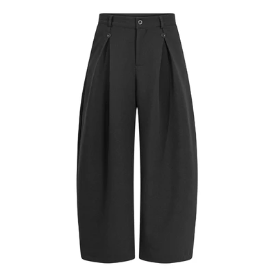 Quần tây ống rộng cao cấp - Ivankov Button Pleated Trouser