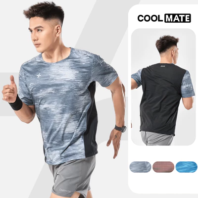 [MUA 3 GIẢM 12%]Áo thun thể thao nam chạy bộ Advanced Vent Tech Graphic Camo siêu nhẹ, bền bỉ, nhanh khô - Coolmate
