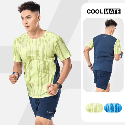 [MUA 3 GIẢM 12%]Áo thun thể thao nam chạy bộ Advanced Vent Tech Graphic Pixel siêu nhẹ giảm ma sát tối đa - Coolmate