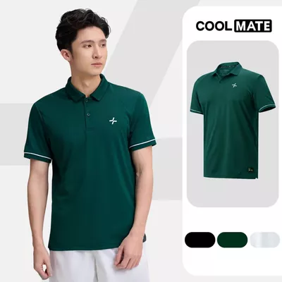 Áo polo thể thao nam Pickleball Exdry Nhanh khô, Thoáng khí, Thấm hút tốt Coolmate