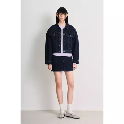 LIBÉ WORKSHOP - Áo khoác denim dáng suông 7589