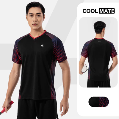 [MUA 3 GIẢM 12%]Áo thun thể thao nam chơi pickleball cầu lông Racquet Sport Graphic Red Line Thoáng khí Coolmate