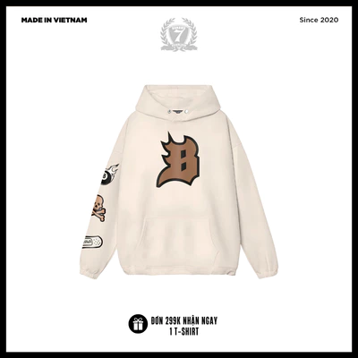 Áo Hoodie Nỉ Bông Khóa Kéo Unisex Banawa - Hoodie Bold Kid | Local Brand Chính Hãng
