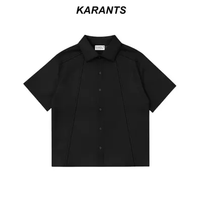 Áo Sơ Mi Trơn Karants Boxy Cotton Lạnh Chống Nhăn Premium - KR372