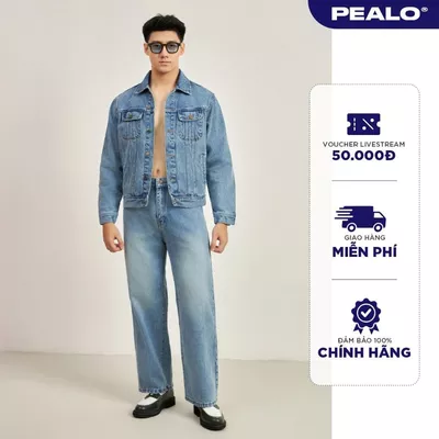 Set Denim PEALO form Crop chất liệu cao cấp SPK2