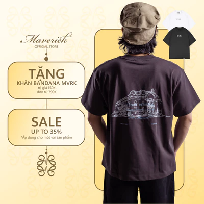 Áo thun MVRK SaiGon The Opera House Unisex Form Boxy 250 GSM 100% Cotton Style