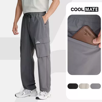 Quần dài thể thao Outdoor túi hộp Utility Lightweight co giãn trekking chống thấm nước Coolmate