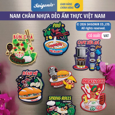 Tổng Hợp Nam Châm Hít Dán Trang Trí Tủ Lạnh Saigonir  Size M Quà Lưu Niệm Việt Nam