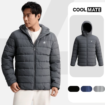 [XẢ SỐC]Áo phao nam dày Ultrawarm Puffer có mũ II giữ ấm chắn gió, Áo khoác thu đông siêu ấm Coolmate