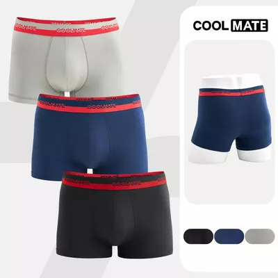 [BẢN GIỚI HẠN]Combo 03 quần lót nam Trunk Bamboo Fortune kháng khuẩn Coolmate