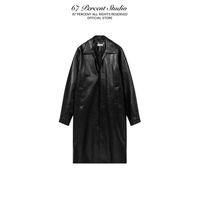 Áo Khoác Da Dáng Dài Chất Liệu Faux Leather 67PERCENT/67% - LÉON COAT