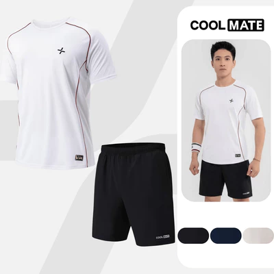 Set thể thao Tennis, Typti, Pickleball Essentials Áo Driveshot Quần 7 inch đa năng Coolmate