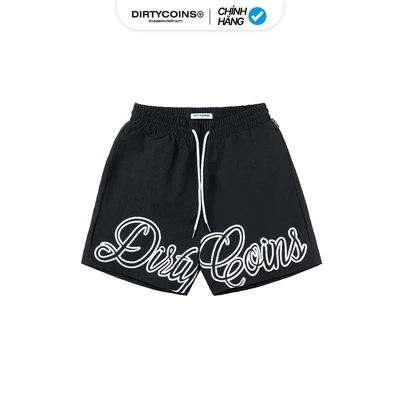 Quần DirtyCoins Script Logo Nylon Shorts
