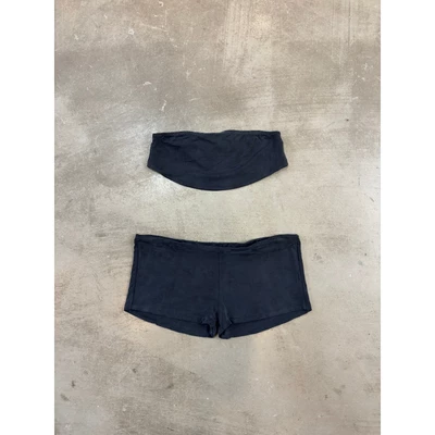 Áo/ Quần Nữ (Set) BLACK FADED TUBE TOP / SPORTY SHORT