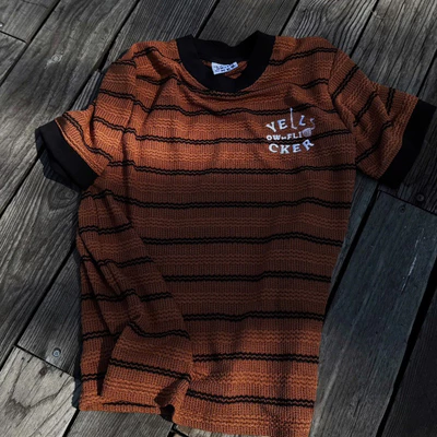 Áo thun tay ngắn YELLOW FLICKER SIGNATURE LOGO KNIT unisex