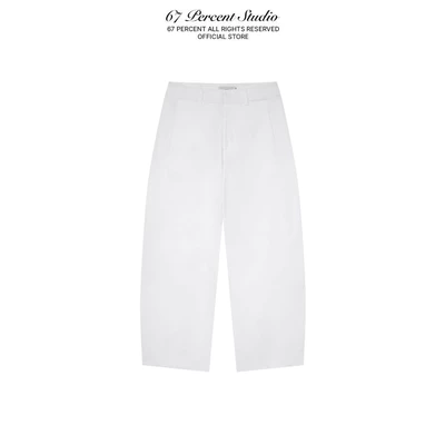 Quần Ống Đứng Dài Chất Liệu Kaki 67PERCENT/67% - REGULAR S-BEND PANTS