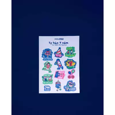 Stickers sinh nhật 7 tuổi Coolmate
