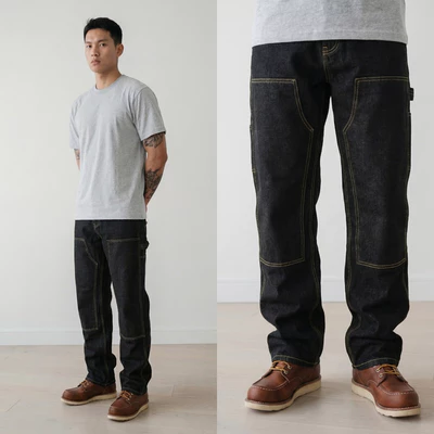 Quần dài RAW DENIM JEANs - Double Knee GORI