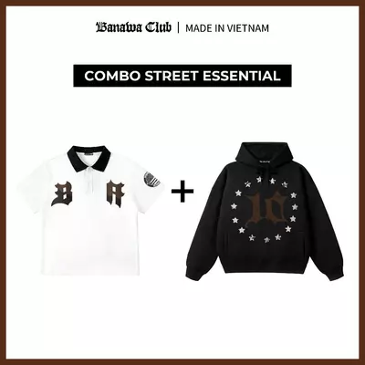 [COMBO TIẾT KIỆM] Banawa Combo 2 Áo Hoodie Áo Polo Chất Liệu Cotton Champion Unisex